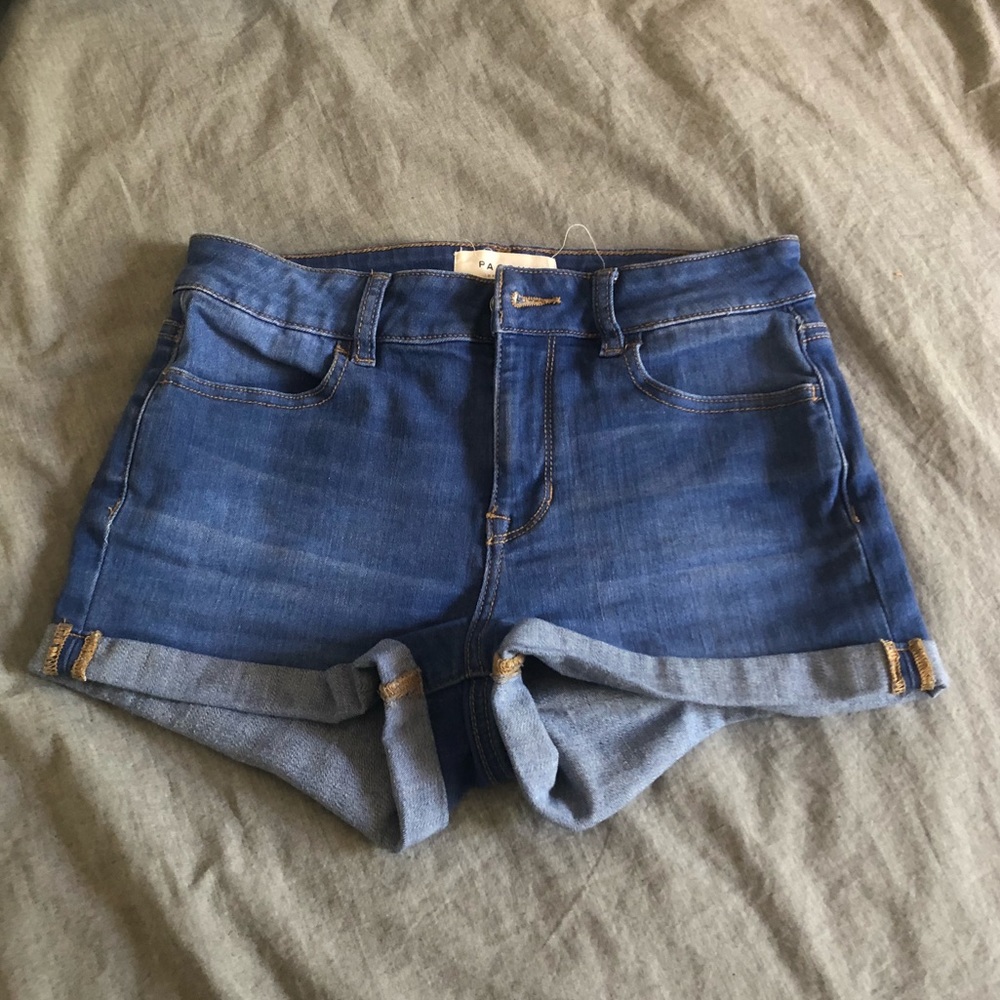 Light Blue High Waisted Shorts
